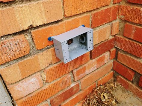 conduit electrical box on brick|exterior outlet for brick house.